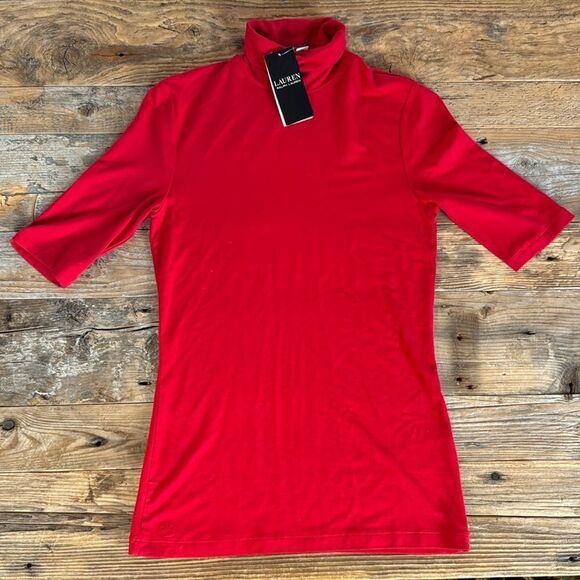 NWT Ralph Lauren Martin Festive Red Turtleneck - Picture 5 of 10